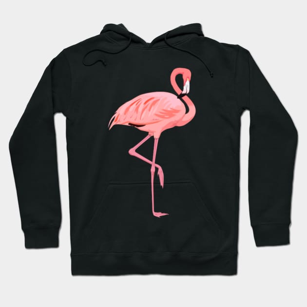 Flamant Rose Hoodie by JUSTstore